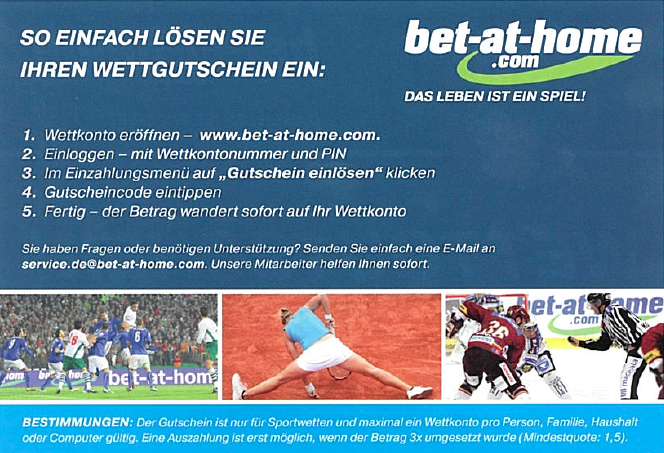 Gutscheincode Bet At Home Gutscheincode Bet At Home