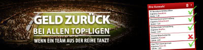 Betclic Kombiwetten Aktion bis zu 50 Euro Cashback