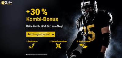 Bis zu 30% Kombibonus bei XTiP