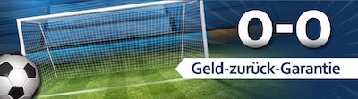 Betworld Cashback Bonus bei einem 0:0