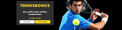 Bet365 Tennis Bonus auf Kombiwetten