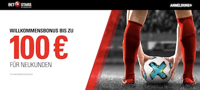 Betstars Bonus für Neukunden