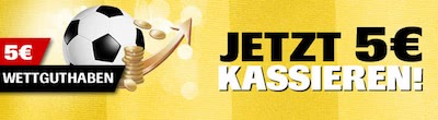 Interwetten Wettgutschein 5 Euro