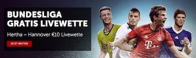 Betsafe Gratis Livewette zum Spiel Hertha gegen Hannover