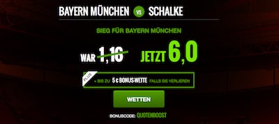 Netbet Quotenboost bei Bayern gegen Schalke