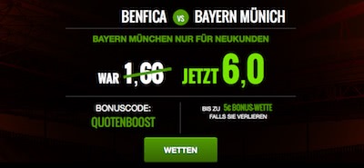 Netbet mit Topquote auf Bayern München