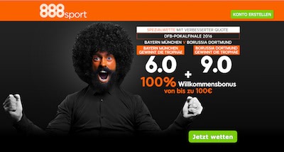 888sport Bonus zum DFB Pokal Finale