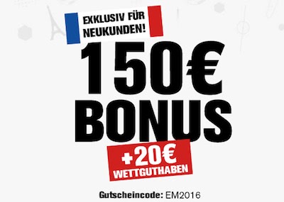 Interwetten EM Bonus bis zu 170 Euro