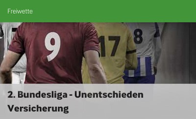 Betway Unentschieden Versicherung 2. Bundesliga