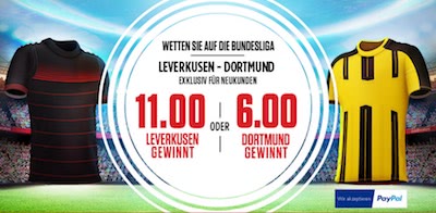 Ladbrokes Preisboost zu Leverkusen Dortmund