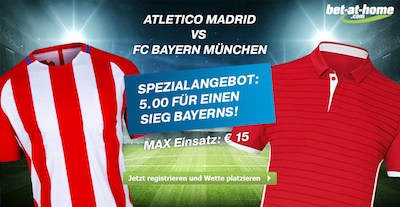 bet-at-home Quotenaktion Atletico vs Bayern