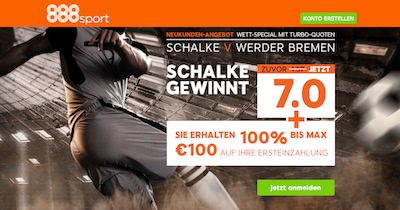 888sport Quoten Aktion Schalke vs Bremen
