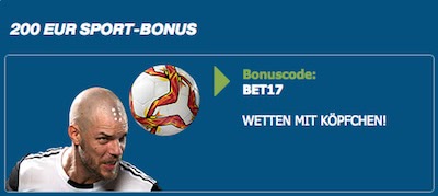 Bet at home 200 Euro Bonus