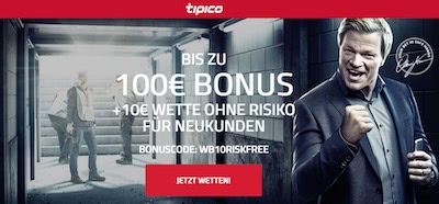 Tipico Bonus für Neukunden