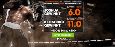 888sport Topquoten Joshua vs Klitschko