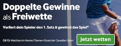 Betway Freiwette zu den Canadian Open