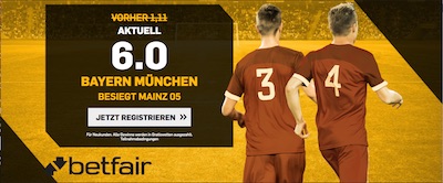 Bayern München gegen Mainz Betfair Boost