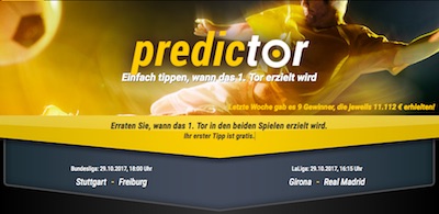 Bwin Predictor Gewinnspiel mit 100.000 Euro Preispool