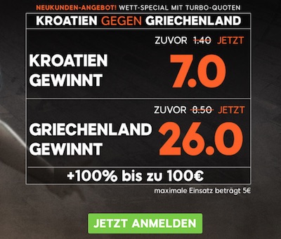 888sport Aktion Kroatien gegen Griechenland