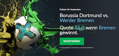 Betvictor Quotenboost BVB gegen Bremen