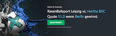 RB Leipzig gegen Hertha BSC Berlin Quotenboost Betvictor