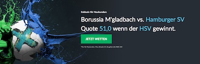 Borussia Mönchengladbach gegen HSV bei Betvictor