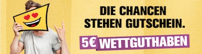 5 Euro Wettguthaben 5 Euro Wettguthaben