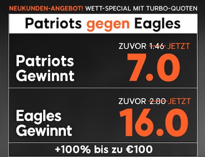 888sport Quotenboost zum 52. Super Bowl