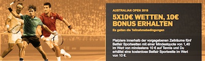 Betfair Promotion Australian Open 2018