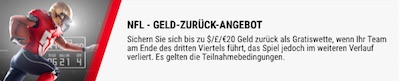 Betstars Cashback Aktion zur NFL
