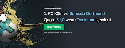 Betvictor Quotenboost zu Köln gegen Dortmund