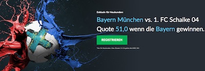 BetVictor Quotenboost zu Bayern vs. Schalke