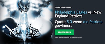 Betvictor Quotenboost zur Super Bowl LII