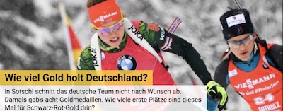 bwin Olympia Goldmedaillen Deutschland