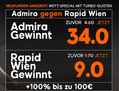 Admira Rapid Quotenboost 888sport