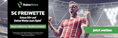 Betway Deine Wette zu Bayern gegen Besiktas