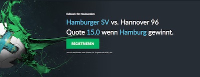 Hamburger SV gegen Hannover 96 Quotenboost bei Betvictor