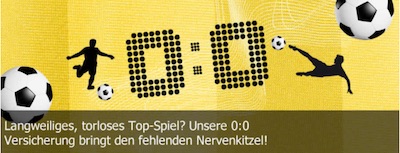 Interwetten Versicherung torlos Champions League