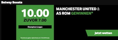 Betway Boost Manchester United AS Rom