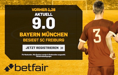 Betfair Boost zu Freiburg Bayern