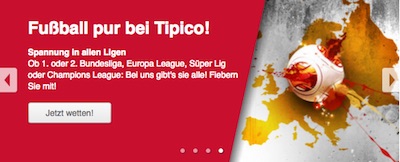 Das Fußball Wettangebot von Tipico