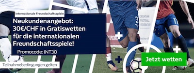 William Hill Promo zu Testspielen