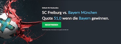 SC Freiburg gegen Bayern München bei Betvictor