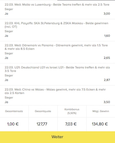 btty Wettschein Mega-Kombi Promotion
