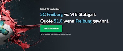Freiburg gegen Stuttgart Quotenboost bei Betvictor
