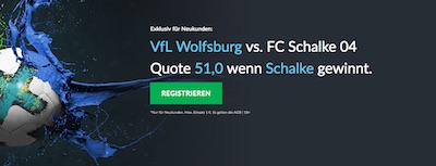 VfL Wolfsburg gegen Schalke 04 Quotenboost bei Betvictor