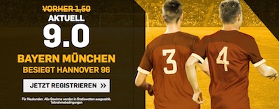 Betfair Quotenboost Bayern