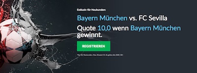 Betvictor Boost zu Bayern gegen Sevilla