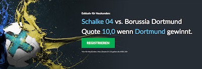 Schalke gegen BVB Quotenboost Betvictor