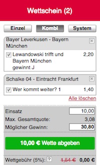Tipico Quoten DFB Pokal-Halbfinale